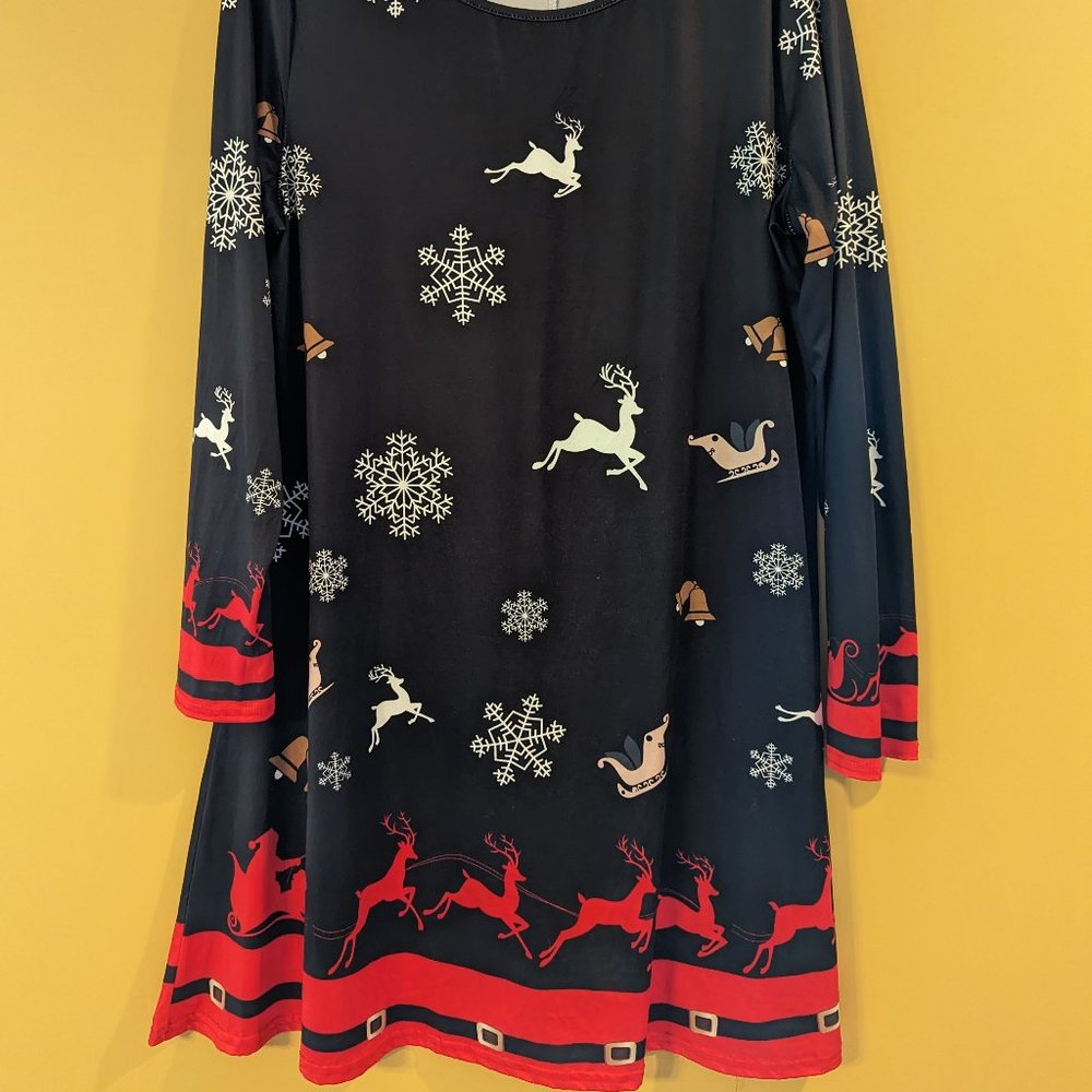 Santa Sleigh Holiday Dress
